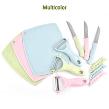 Plastic Kitchen Peeler - Green & Classic Stainless Steel 3-Piece Knife Set Combo - dailyneed.life