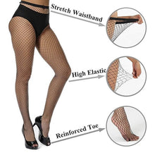Women's / Girls's High Waist Pantyhose Tights Fishnet Stockings Broad Mesh Net Style (1 Pc) - dailyneed.life