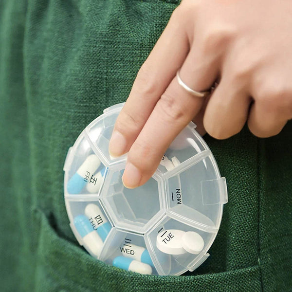 7-Sided Portable Pill Box Medicine Planner Small case - dailyneed.life
