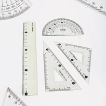 4-Piece Geometry Set, Triangle Ruler Protractor Straight Ruler - dailyneed.life
