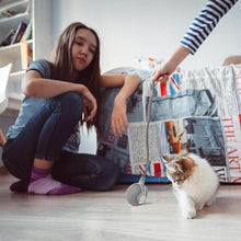 Rechargeable Interactive Cat Toy Ball with Detachable Braided Tail and LED Light (1 Pc) - dailyneed.life