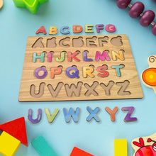 Wooden Puzzle Board ABC Letters Shapes Educational Learning Toys (1 Set) - dailyneed.life