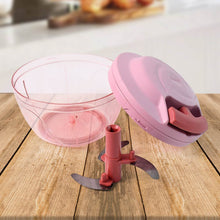 Apex Power-X Triple Stainless Steel Blades and Hand-Pull Vegetable Chopper (500Ml) - dailyneed.life