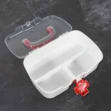 Medical Box, 1 Piece, Indoor Outdoor Medical Utility, Medicine Storage Box, Detachable Tray Medical Box Multi Purpose Regular Medicine, First Aid Box with Handle & Transparent Lid - dailyneed.life