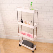 Plastic 4 layer folding trolly Storage Organizer for Kitchen Storage Rack Shelf Trolley Rack with Caster Wheels (4 LAYER) - dailyneed.life