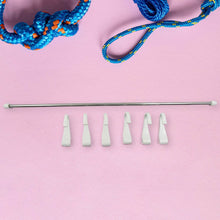 Stainless Steel Utensil Hanger Rail Nail Free Wall Mount with 2 Magic Stickers & 6 Plastic Hooks For Kitchen - dailyneed.life
