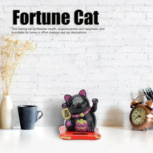 Solar Powered Happy Cat Beautiful with Arm Waves Wealth Cat (1 Pc / Mix Color) - dailyneed.life
