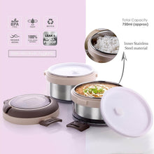 Ganesh Steko-2 Double Layer Stainless Steel Insulated Lunch Box Set - dailyneed.life