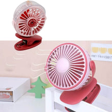 Portable Clip-on Fan, Battery Operated, With Light & Spray, Small Yet Powerful USB Table Fan, 3-Speed Quiet Rechargeable Mini Desk Fan, 360° Rotation, Personal Cooling Fan for Home, Office, Camping - dailyneed.life