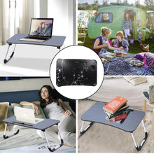 Laptop Table Foldable Portable Notebook Bed Lap Desk Tray Stand Reading Holder with Coffee Cup Slot for Breakfast, Reading & Movie Watching. - dailyneed.life