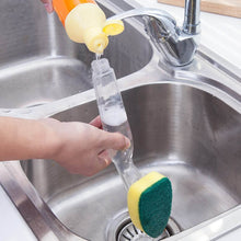 Liquid dispensing Scrub widely used for washing and cleaning utensils and all kitchen stuff to make them again clean and shiny. - dailyneed.life