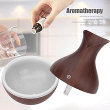 Mini Wooden Vase Pot Diffuser Cool Mist Atomization Humidifier (1 Pc) - dailyneed.life
