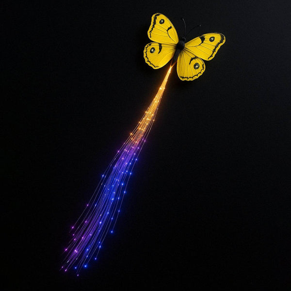 LED Butterfly Hair Braid Clip (Mix Color, 1 Pc) - dailyneed.life