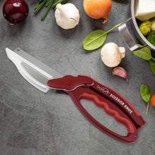 2 in 1 Kitchen Knife Scissor with Spring Locking Hinge and Chopping Board (1 Pc / With Card Packing) - dailyneed.life