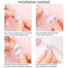 White Multifunctional Multi functional Hand Shape Wall Clip Hanger Keys Cable Holder - dailyneed.life