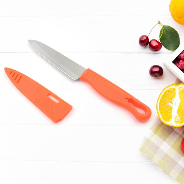 Stainless Steel Knife For Kitchen Use, Knife Set, Knife & Non-Slip Handle With Blade Cover Knife, Fruit, Vegetable,Knife Set (1 Pc) - dailyneed.life