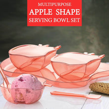 Apple Shape 2Piece Serving Set of Bowl with Spoon & Tray. Dinnerware Serving Snacks & Pickle - dailyneed.life