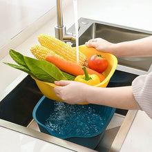 Plastic Washing Bowl & Strainer Basket for Kitchen (Set of 2) - dailyneed.life
