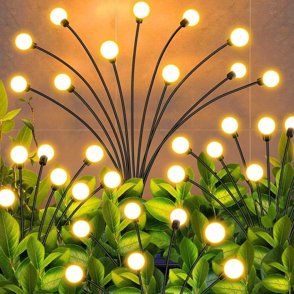 Solar Firefly Lights for Garden Decor (2 Pc, 12 LED Warm) - dailyneed.life