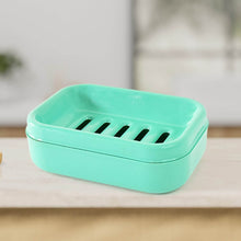 Premium Quality Rectangular Aqua Green Plastic Soap Case (1 Pc) - dailyneed.life