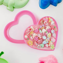Adorable Playful Decorative Rings For Children In Heart Shaped Storage Box (35 Pcs Aprpox - dailyneed.life