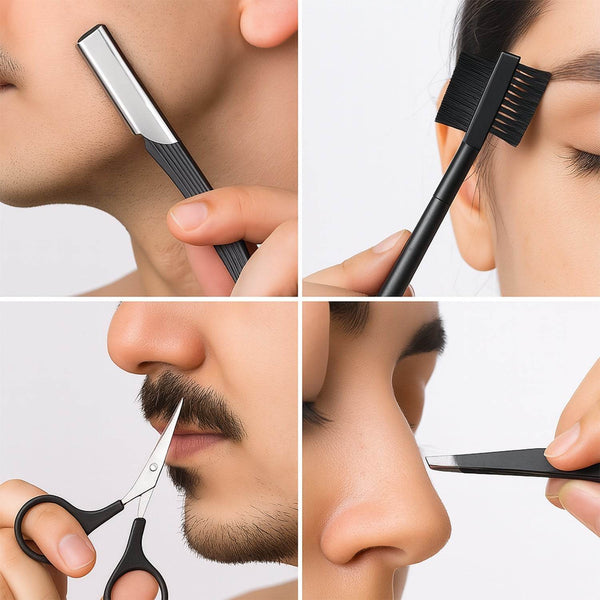 Eyebrow Kit, 5 in 1 Tweezers for Eyebrows (1 Set) - dailyneed.life