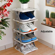 8-Layer Foldable Shoe Rack for Entryway - Heavy Duty Plastic Shoe Organizer - dailyneed.life