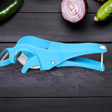 2 in 1 Vegetable & Fruit Multi Cutter 5 Blade Vegetable Cutter with Peeler (1 Pc / Multicolor) - dailyneed.life