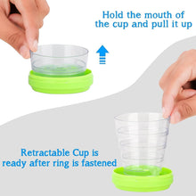 Portable Travelling Cup/Tumbler With Lid Folding / Pocket Glass for Travelling, Water Cup for Kids Walker, Folding Camping Cup with Lids Expandable Drinking Cup Folding Cup for Kids, Travel - (Pack of 1) - dailyneed.life