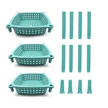 3 layer round Kitchen Trolley Basket ( MOQ :- 6 Pc) - dailyneed.life