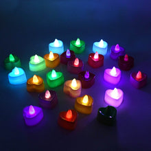 Heart Shape Battery Operated Tea Light LED Candles, for Decoration Use, Diwali (24 Pc Set) - dailyneed.life