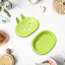 Soap Box Drain soap Box Cute Rabbit Shape Double soap Bowl Box Plastic Rack Storage Rack Bathroom Toilet Storage Box ,Sabudani - dailyneed.life