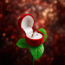Artificial Rose Flower Shaped Jewelry Ring Box (1 Pc) - dailyneed.life