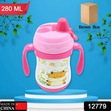 Vacuum Stainless Steel Water Bottle With Carry Handle & Straw Fridge Water Bottle Double Wall, Leak Proof, Rust Proof, Cold & Hot | Leak Proof | Office Bottle | Gym | Home | Kitchen | Hiking | Trekking | Travel Bottle (280 ML) - dailyneed.life