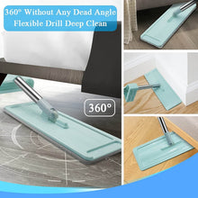 360Degree Rotation Flat Mop Floor Cleaning Microfiber Squeeze Mop Floor Clean. - dailyneed.life