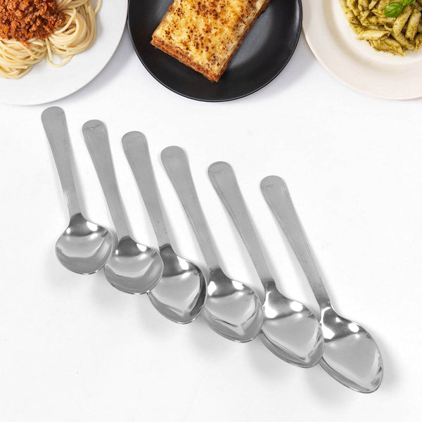 Big Dinner Spoons, 6 Pieces stainless Steel Table Spoon - dailyneed.life