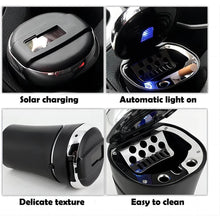 Solar Powered LED Car Ashtray with Flip Lid (1 Pc) - dailyneed.life