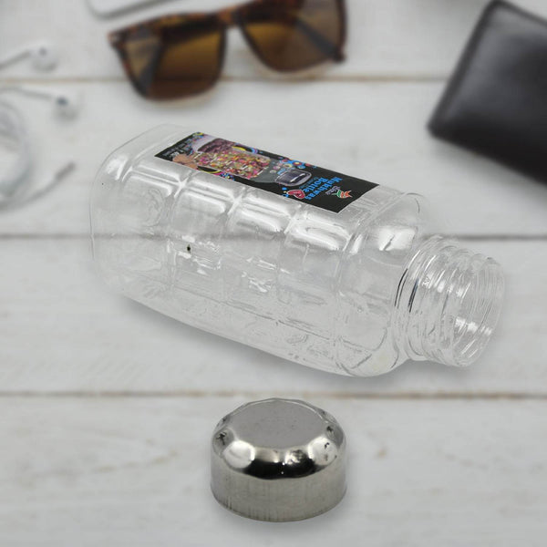 Plastic Transparent Mukhwas Bottle With Steel Cap / Mouth Freshener / Dryfruits Multipurpose Air Tight and BPA Free Kitchen Storage Bottle (1 Pc) - dailyneed.life