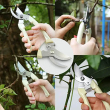 Stainless Steel Pruning Shears with Sharp Blades and Comfortable handle - Durable Hand Pruner for Comfortable and Easy Cutting, Heavy Duty Gardening Cutter Tool Plant Cutter for Home Garden | Wood Bran (1 Pc) - dailyneed.life