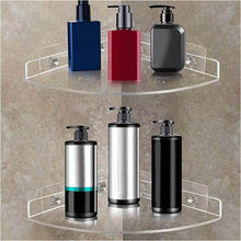 Bathroom Plastic Corner Shelf Rack Set for Wall Number of Shelves (3 Pcs Set) - dailyneed.life