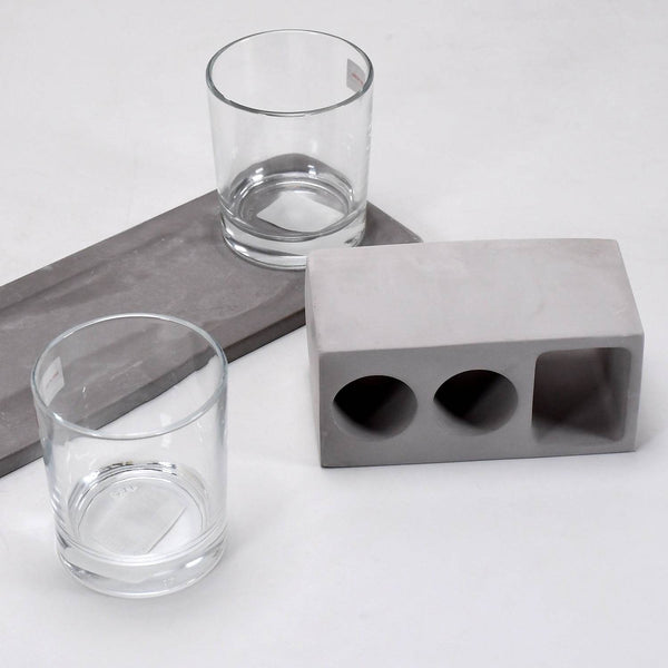 2 Wine Glasses & Marble Holder - Attractive Design for Hotels & Cafes - dailyneed.life