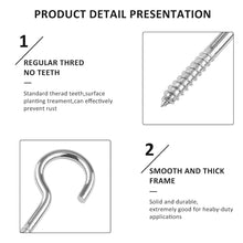 Eye Hooks Screw in Heavy Duty, Stainless Steel Eye Bolts Screw (7 Pc Set) - dailyneed.life