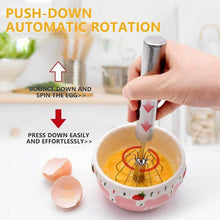 Big Stainless Steel Egg Whisk, Hand Push Rotary Whisk Blender (1 Pc / 35 Cm) - dailyneed.life
