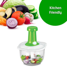 Hand Press Fruits and Vegetable 2 in 1 Push Chopper for Kitchen, 3 Sharp Stainless Steel Blades (1600Ml) - dailyneed.life