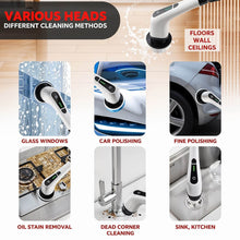 7-in-1 Electric Spin Scrubber Cleaning Brush with Extension Handle (1 Set) - dailyneed.life