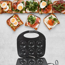 Donut Maker Machine 750W Electric Donut Maker 6pcs Circle Shaped cavity (1 Pc / With 2 PIN Plug Converter 1 Pc ) - dailyneed.life