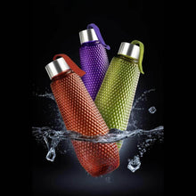 Plastic Fridge Water Bottle Set With Steel Finish Cap (3 Pieces 1 litre) - dailyneed.life