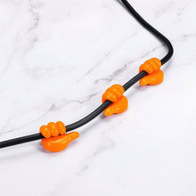 Orange Multifunctional Multi functional Hand Shape Wall Clip Hanger Keys Cable Holder - dailyneed.life