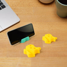 Multi-Functional Apple-Shaped Plastic Mobile Stand with Pen Holder (3 Pc / Mix Color) - dailyneed.life