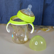 Plastic Baby Feeding Bottle with Handles Straw (300 ML / 1 Pc) - dailyneed.life